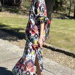 JAYA loose hem slit maxi dress