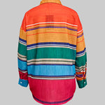 Long Sleeves Loose Buttoned Contrast Color Lapel Blouses&Shirts Tops