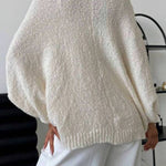 Knitted cardigan with batwing sleeves