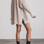 THE GREEN LONG KNITTED SWEATER