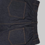 High Waisted Straight Leg Contrast Color Split-Joint Jean Pants Bottoms