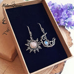 Vintage Sun Moon Earrings