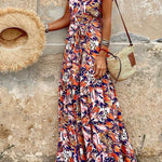 Sleeveless V Neck Swing Dress
