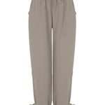Women's Casual Fashion Solid Color Strap Pocket Wide Leg Pants