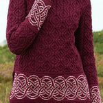 Woman Celtic Jacquard Aran Sweater