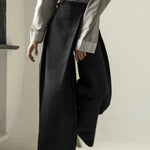 Loose Wide Leg Asymmetric Solid Color Casual Pants Bottoms Trousers