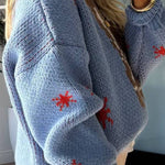 Christmas Knitted Boots Round Neck Long Sleeve Sweater