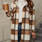 Mila ��� Soft Plaid Lapel Coat