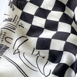 Urban Plaid Printed Square Scarf