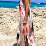 Multicolor Printed Suspender Dress