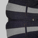 Long Sleeves Loose Contrast Color Split-Joint Deep V-Neck Jackets Outerwear