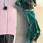 Tie-dye Print High Rise Stretch Slit Skirt