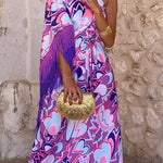 One Shoulder Belt Waist Fashion Dress