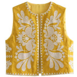 Sleeveless Embroidered Jacket