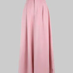 High Waisted Elasticity Pleated Pockets Solid Color Skirts Bottoms