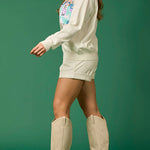 Christmas Soldier Sequined Fashion Casual Sweatshirt