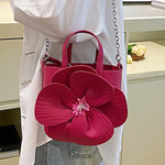 Flower Shape Pleated Split-Joint Bags Crossbody Bags Handbags Tote Bags