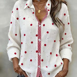 Women'S Casual Lapel Printed Shirt