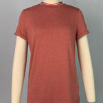 Short Sleeves Solid Color Round-Neck T-Shirts Tops