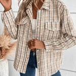 SPICE HARVEST PLAID SHACKET