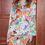 Forest Garden Print Home Long Sleeve Two Piece Set