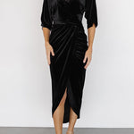 V-neck sexy irregular skirt evening dress
