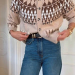 Isle Hairy Button Up Cardigan Sweater