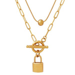 Fob Gold Necklace