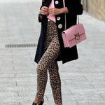 Pink puff sleeve knit short-sleeved top