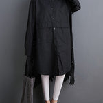 Original Solid Irregularity Hollow Dress