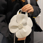Flower Shape Pleated Split-Joint Bags Crossbody Bags Handbags Tote Bags