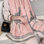 Personality Warm Cartoon Print Shawl&Scarf