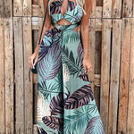 Digital printing sexy beach ladies jumpsuit