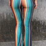 Fashion Skinny High Waist Casual Pants Flared Pants