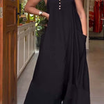 Off-the-shoulder Strappy Loose Dress
