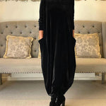 Wilma | Cozy Draped Maxi Dress for Winter