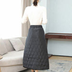 Vintage Loose Elasticity High-Waisted A-Line Padded Skirt Bottom