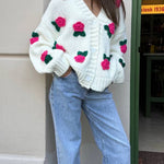 Selena Rose Knit Sweater Cardigan