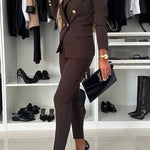 Feeling of Confidence High Rise Pocketed Tapered Pants