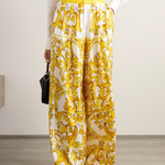 Loose Wide Leg Printed Casual Pants Bottoms Trousers
