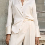 Satin finish flowy shirt
