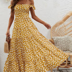 High Waist Solid Color Slim Waist Flying Sleeve Cake Skirt Dress
