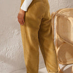 women's corduroy loose straight trousers