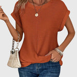 Lina | Stylish Crew Neck Blouse