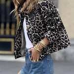 Marion Cropped Leopard Jacket