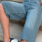 High Waist Denim Shorts with Pockets
