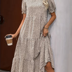 Adelina | Tiered Puff Sleeve Dress