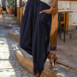 Wide Leg Cotton Loose Pencil Pants