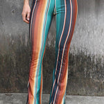Fashion Skinny High Waist Casual Pants Flared Pants