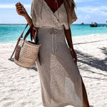 Sailing The Sea Knitted Cover Up Dress